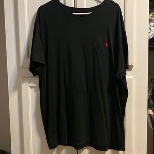 Mens v neck polo shirt